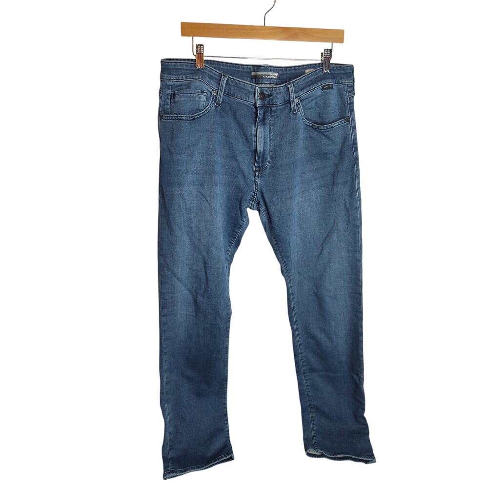 MAVI Athletic Denim Jake Slim Straight Jeans 34x32 mens  medium dark wash